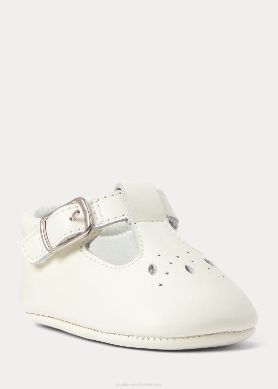 pergament creme baby Ralph Lauren laurien t-rem i læder ez mary jane Z426B8130