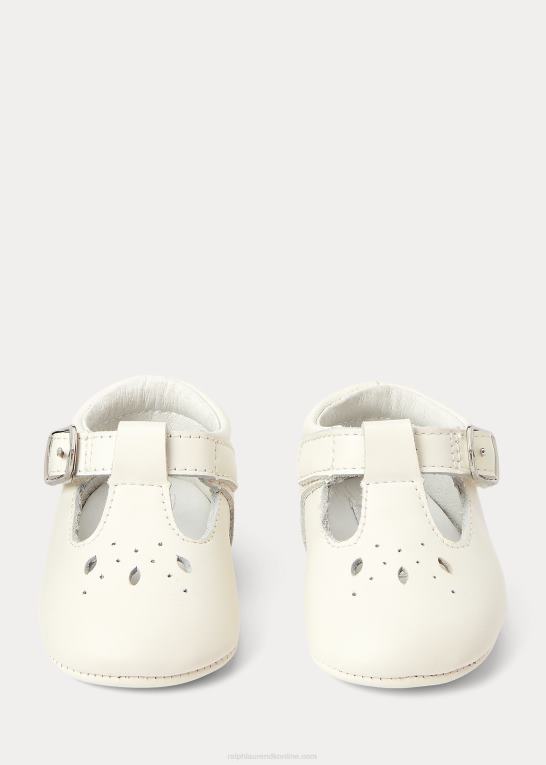 pergament creme baby Ralph Lauren laurien t-rem i læder ez mary jane Z426B8130