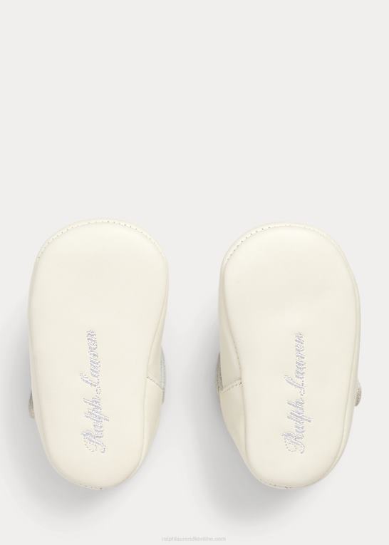 pergament creme baby Ralph Lauren laurien t-rem i læder ez mary jane Z426B8130