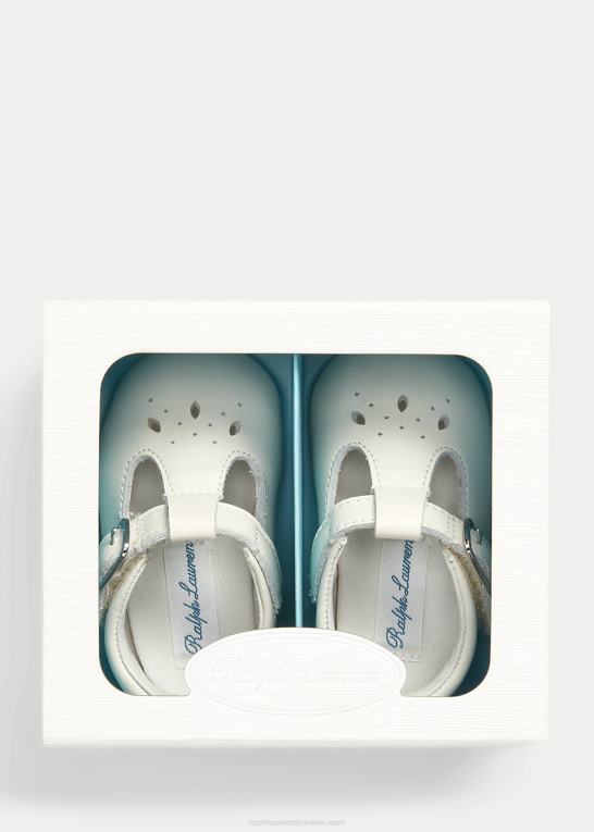 pergament creme baby Ralph Lauren laurien t-rem i læder ez mary jane Z426B8130