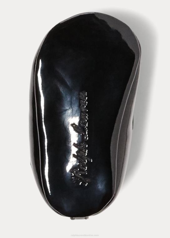 sort patent baby Ralph Lauren allie balletflad i imiteret læder Z426B8137
