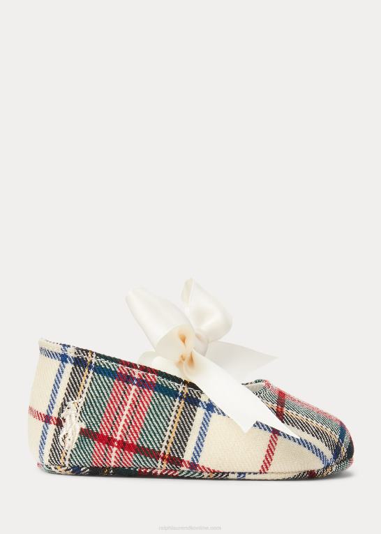 baby Ralph Lauren briley plaid bomuld mary jane hjemmesko Z426B8346