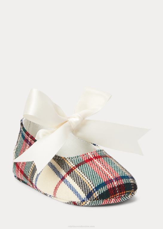 baby Ralph Lauren briley plaid bomuld mary jane hjemmesko Z426B8346