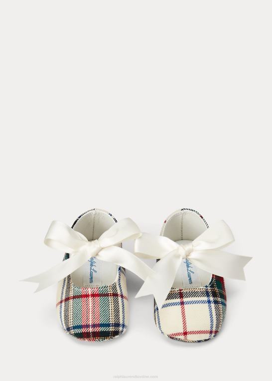 baby Ralph Lauren briley plaid bomuld mary jane hjemmesko Z426B8346