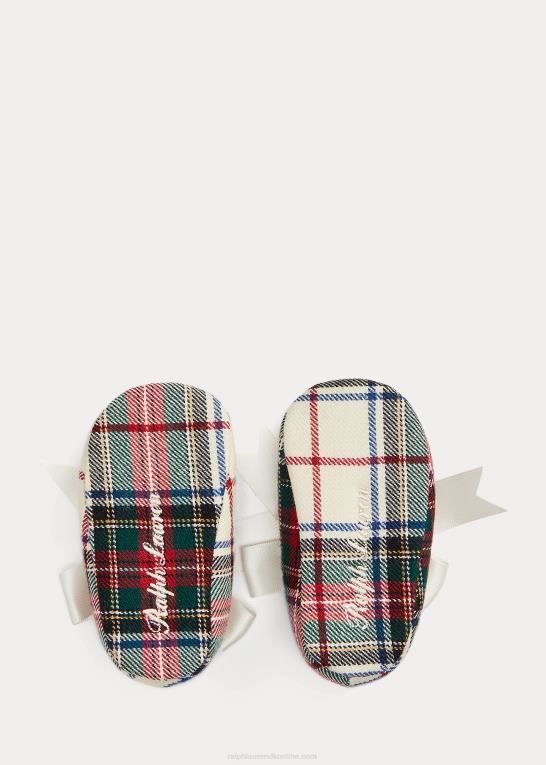 baby Ralph Lauren briley plaid bomuld mary jane hjemmesko Z426B8346