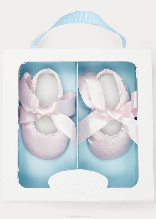 baby Ralph Lauren briley satin mary jane hjemmesko Z426B10043