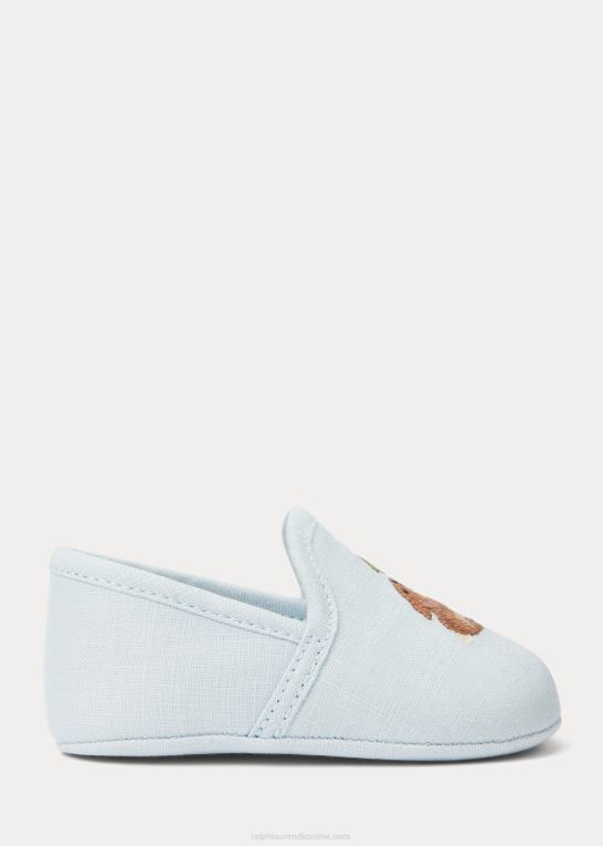 blå baby Ralph Lauren tøffel af ash bunny bomuld Z426B8129