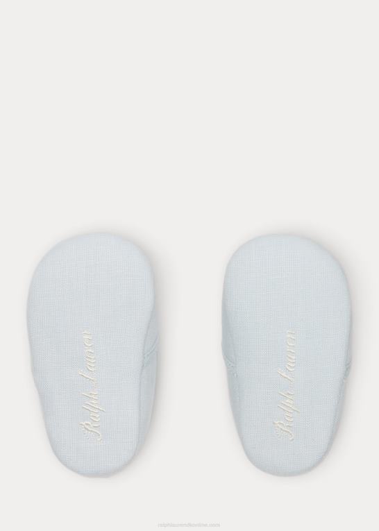 blå baby Ralph Lauren tøffel af ash bunny bomuld Z426B8129