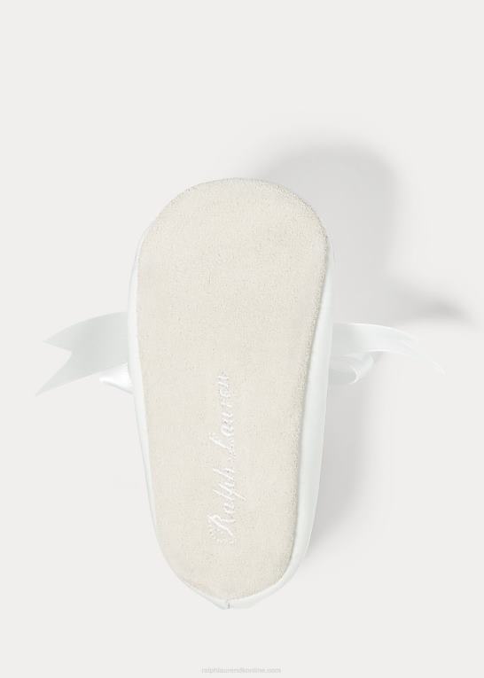 hvid baby Ralph Lauren briley læder mary jane hjemmesko Z426B8128