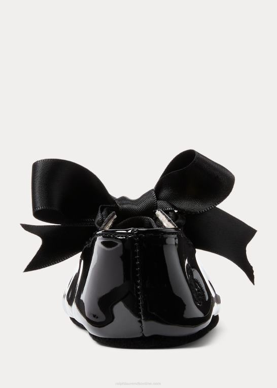 sort baby Ralph Lauren briley mary jane tøffel i imiteret læder Z426B8132
