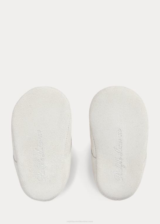 pergament creme baby Ralph Lauren burnley faux-shearling ruskindsstøvle Z426B8351