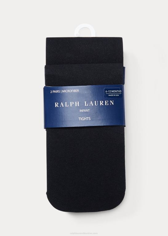 sort baby Ralph Lauren strømpebukser 2-pak Z426B8059