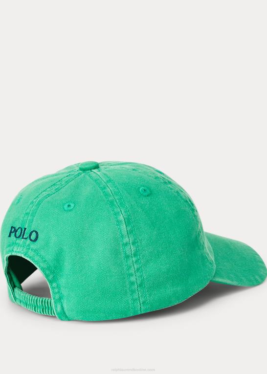 baby Ralph Lauren baseballkasket i bomuldstwill Z426B8334