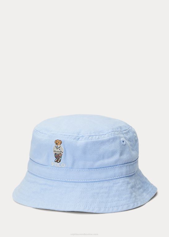 baby Ralph Lauren polobjørn bøttehat i bomuldstwill Z426B8338