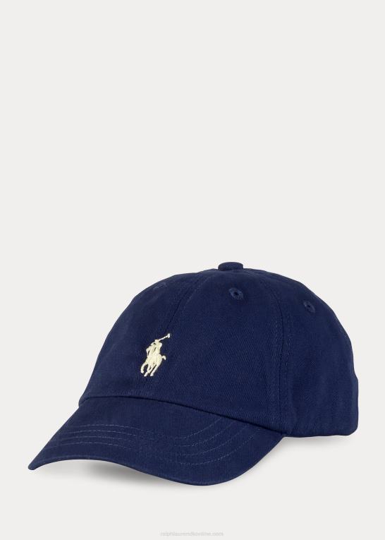 flåde baby Ralph Lauren bomuld chino baseball kasket Z426B8016