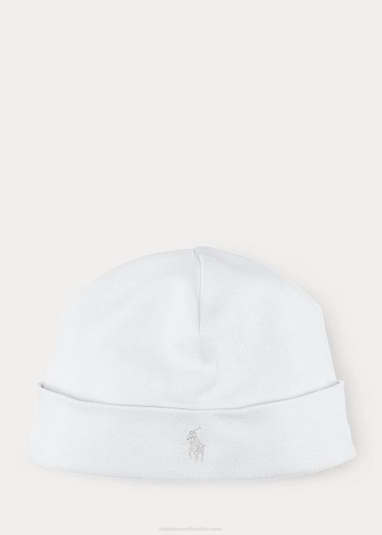 hvid baby Ralph Lauren interlock hue i bomuld Z426B8021