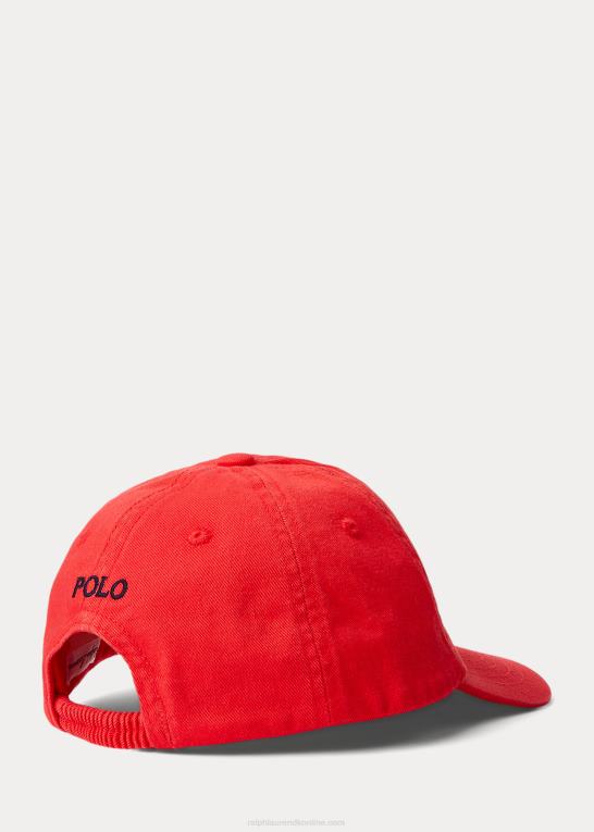 røde rev baby Ralph Lauren polo bear chino kuglehætte Z426B8337