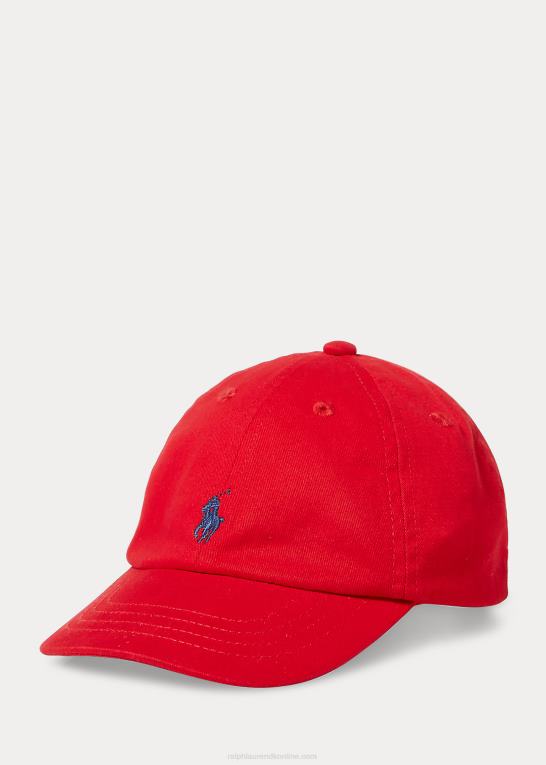 rl 2000 rød baby Ralph Lauren bomuld chino baseball kasket Z426B8017