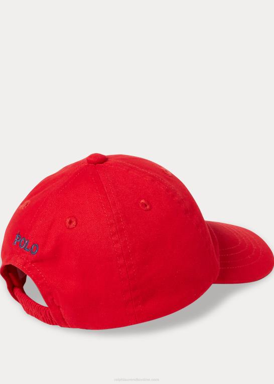 rl 2000 rød baby Ralph Lauren bomuld chino baseball kasket Z426B8017