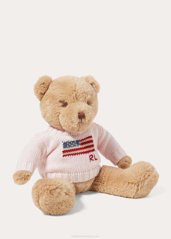 akacie lyserød baby Ralph Lauren lille flag-sweater polobjørn Z426B8106
