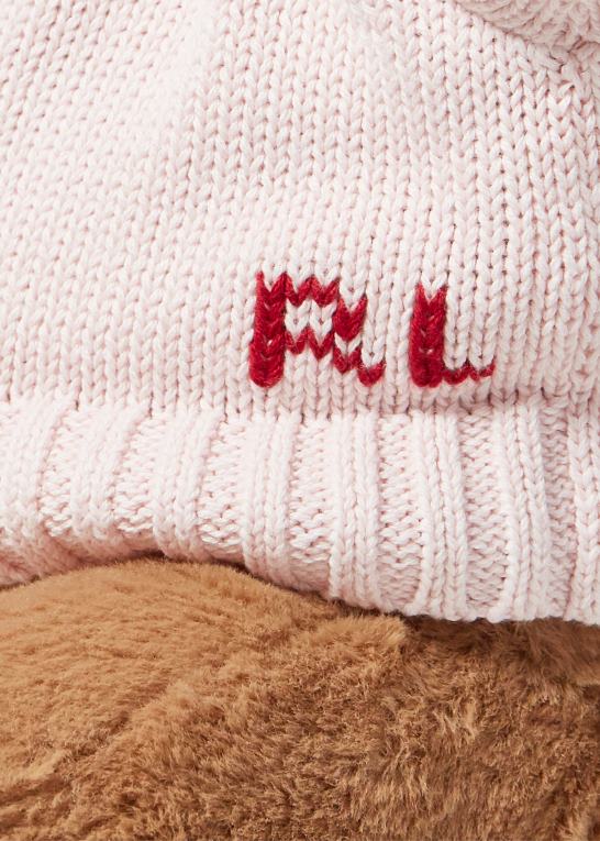 akacie lyserød baby Ralph Lauren stor flag-sweater polobjørn Z426B8103