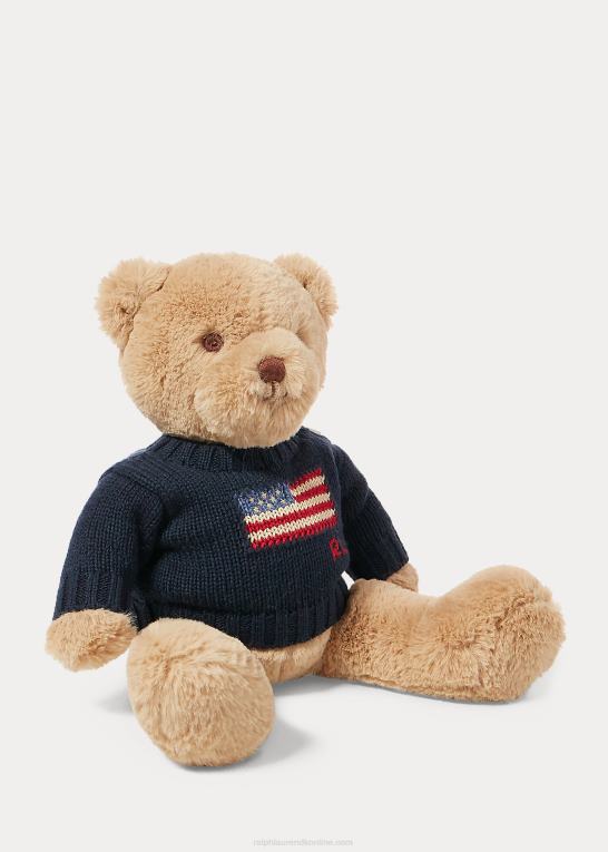 jægerflåde baby Ralph Lauren lille flag-sweater polobjørn Z426B8104