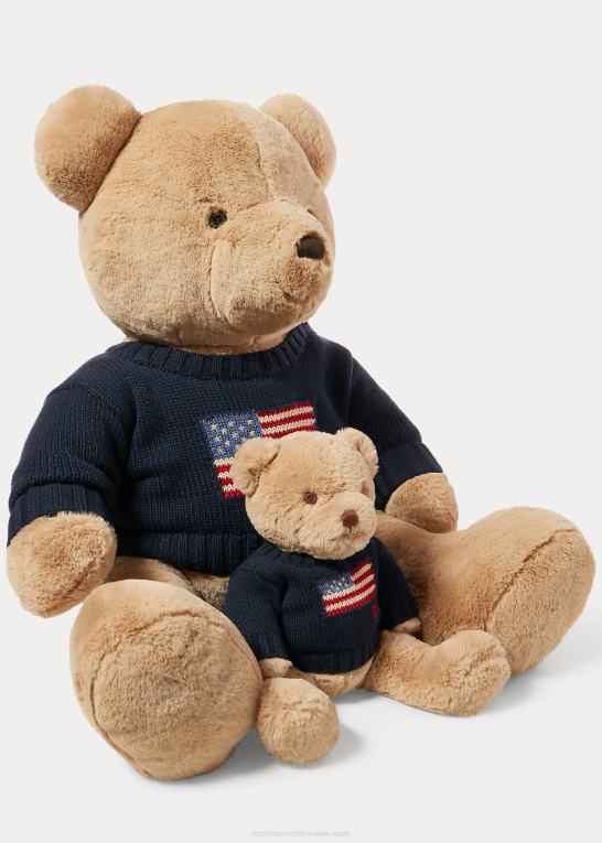 jægerflåde baby Ralph Lauren lille flag-sweater polobjørn Z426B8104