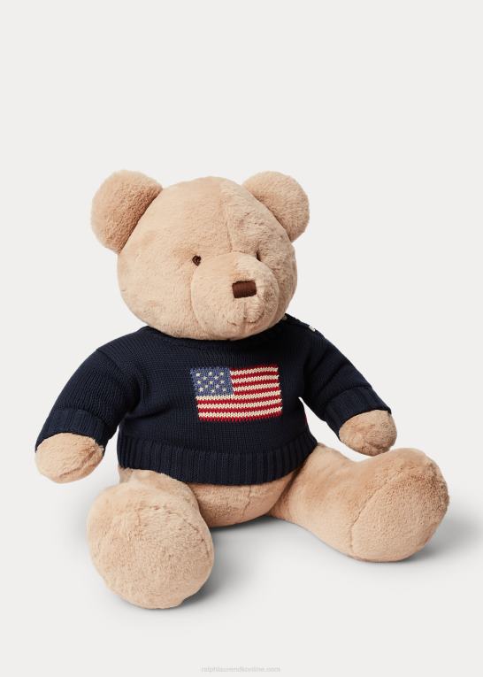jægerflåde baby Ralph Lauren stor flag-sweater polobjørn Z426B8102