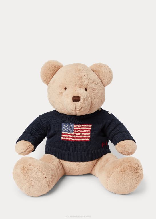 jægerflåde baby Ralph Lauren stor flag-sweater polobjørn Z426B8102