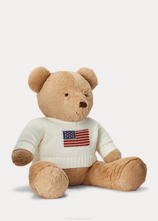 klubhuscreme baby Ralph Lauren stor flag-sweater polobjørn Z426B8101