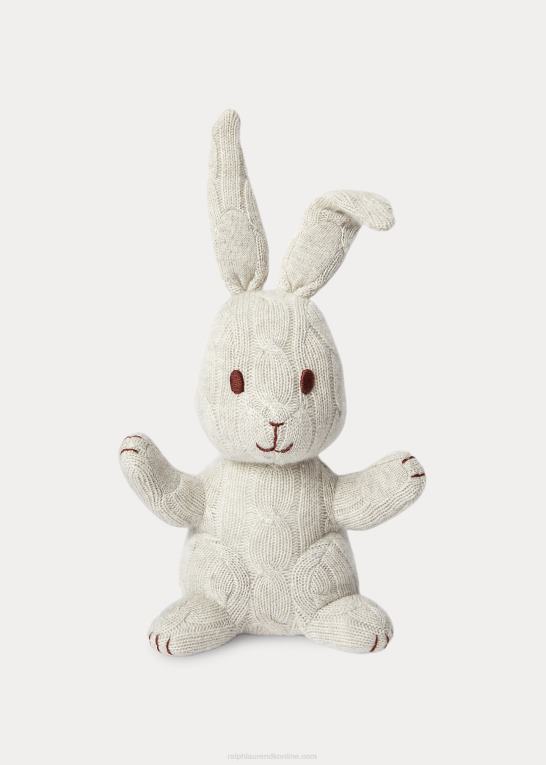 lysegrå lyng baby Ralph Lauren kabelstrikket kashmirkanin Z426B8344