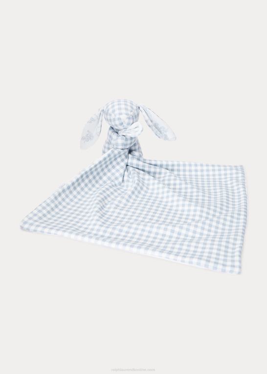blå havetoile multi baby Ralph Lauren vendbart kanin-tæppe i bomuld Z426B8098