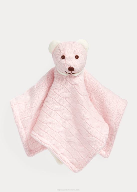morgen pink baby Ralph Lauren lækkert tæppe af kashmirbjørn Z426B10041