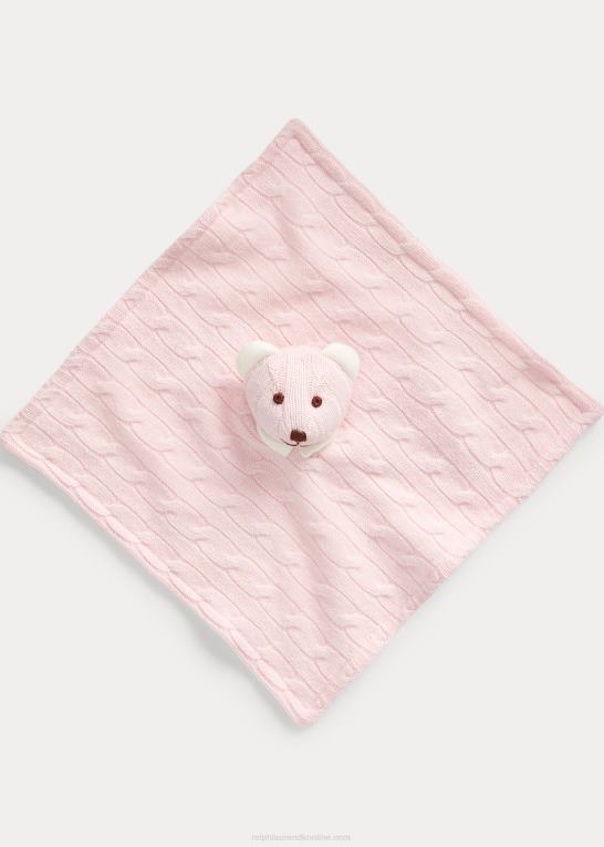 morgen pink baby Ralph Lauren lækkert tæppe af kashmirbjørn Z426B10041