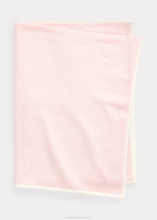 morgen pink baby Ralph Lauren vendbart kashmirtæppe Z426B8342