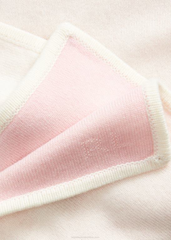 morgen pink baby Ralph Lauren vendbart kashmirtæppe Z426B8342