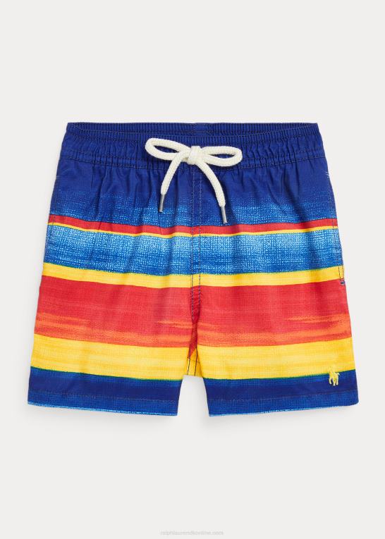 blå/gul stribe baby Ralph Lauren rejsende badebukser Z426B7943
