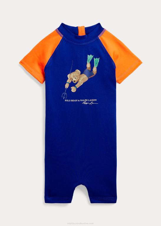 by kgl baby Ralph Lauren polo bear rash guard shortall Z426B7953