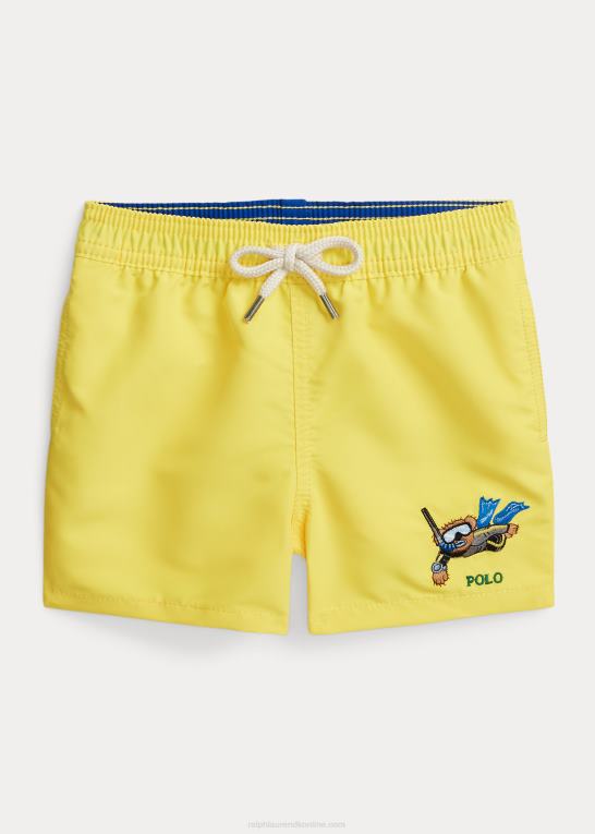 citronknus baby Ralph Lauren rejsende polobjørn badebukser Z426B7941