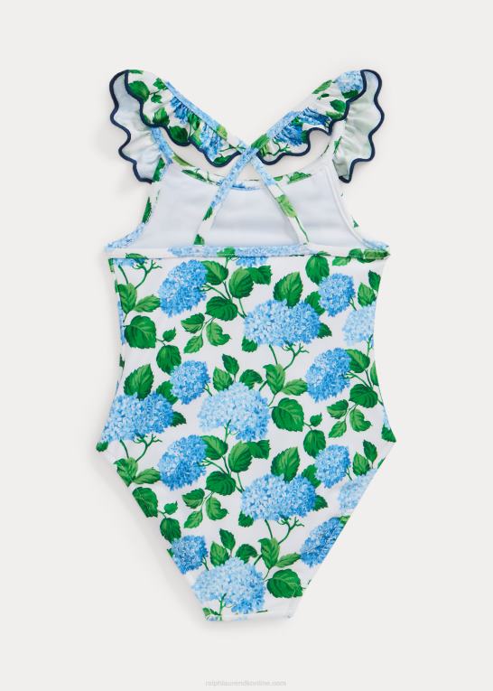 hortensia blomster baby Ralph Lauren blomstret badedragt i et stykke med flæser Z426B7944