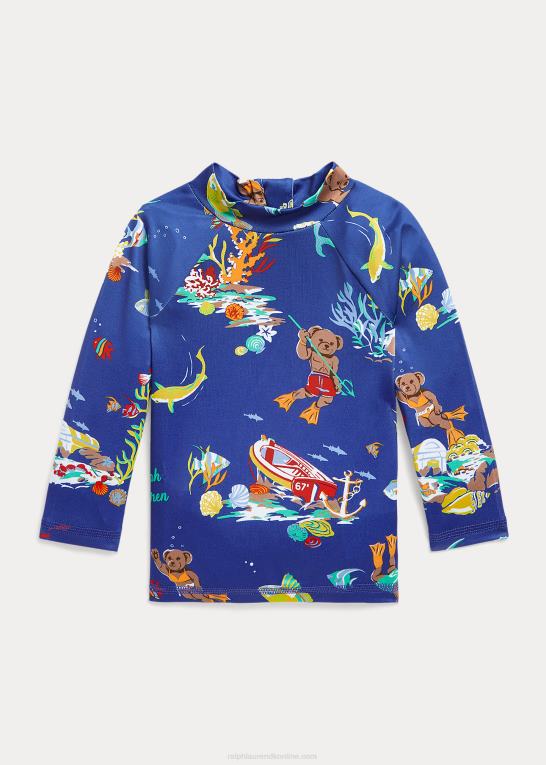 ligaer nedenfor baby Ralph Lauren polo bear performance jersey rash guard Z426B7950