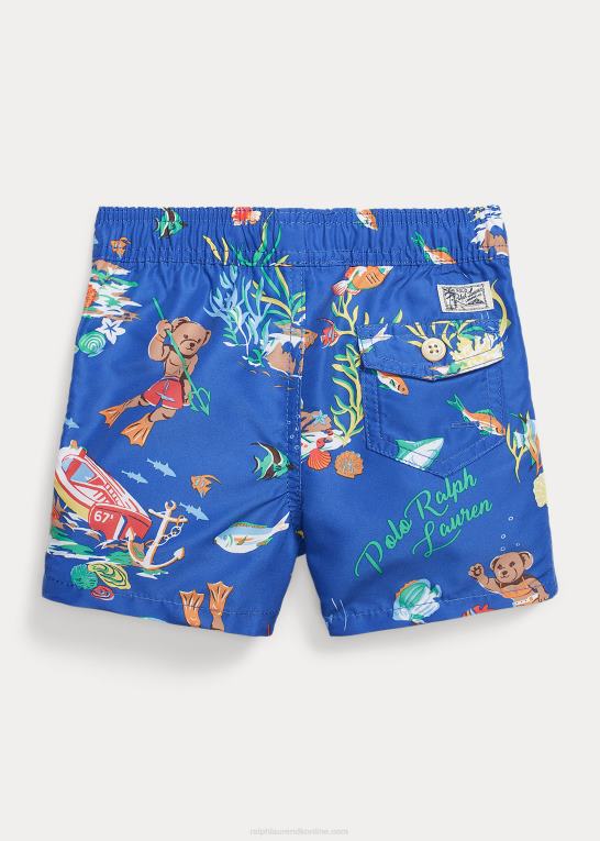 ligaer nedenfor baby Ralph Lauren rejsende polobjørn badebukser Z426B7930