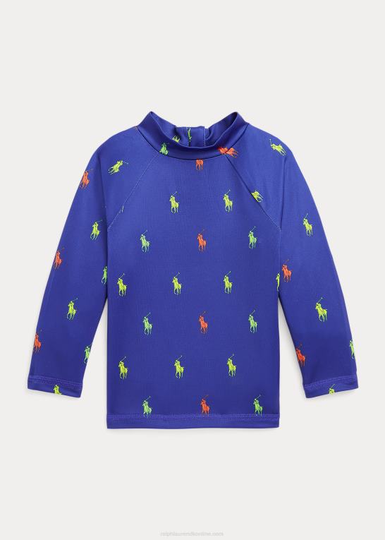 royal schiffli print baby Ralph Lauren polo pony performance jersey udslætsbeskytter Z426B7951