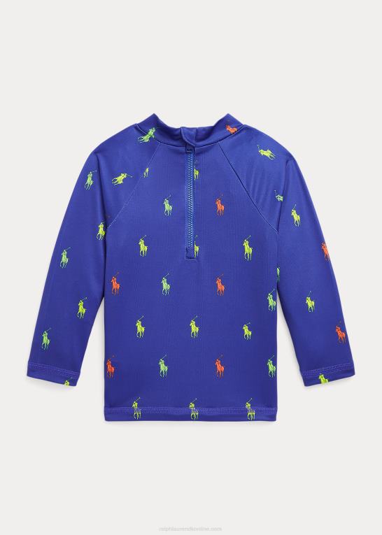 royal schiffli print baby Ralph Lauren polo pony performance jersey udslætsbeskytter Z426B7951