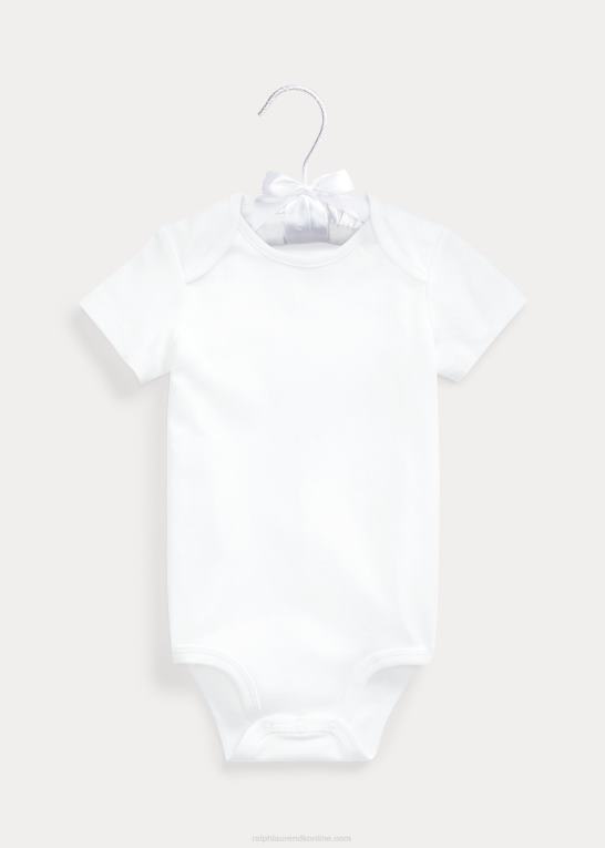 hvid baby Ralph Lauren bomuld interlock body Z426B10012