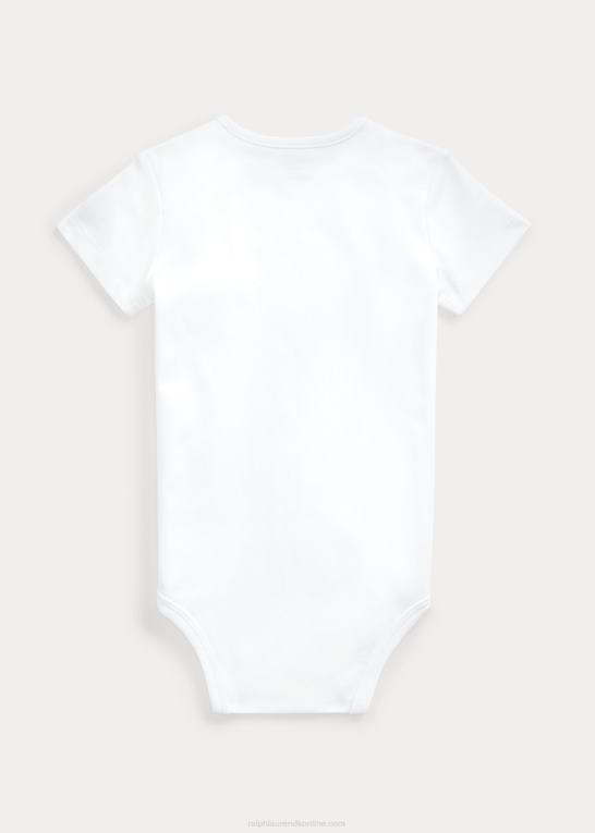 hvid baby Ralph Lauren bomuld interlock body Z426B10012