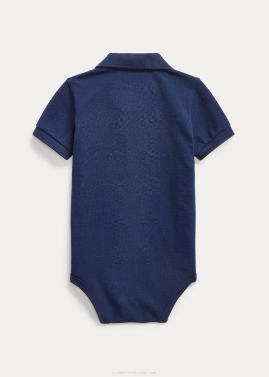 newport flåde baby Ralph Lauren bomuld mesh polo bodysuit Z426B10008