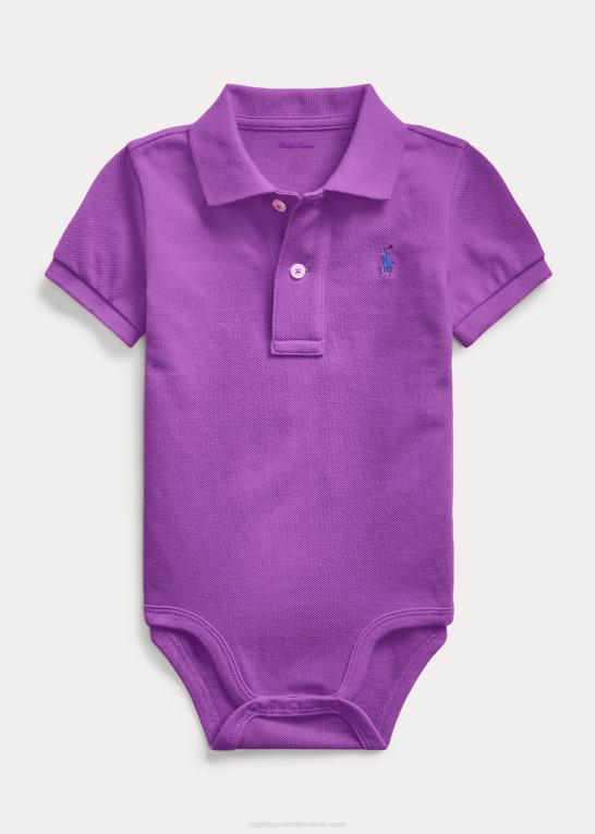 paloma lilla baby Ralph Lauren bomuld mesh polo bodysuit Z426B10007