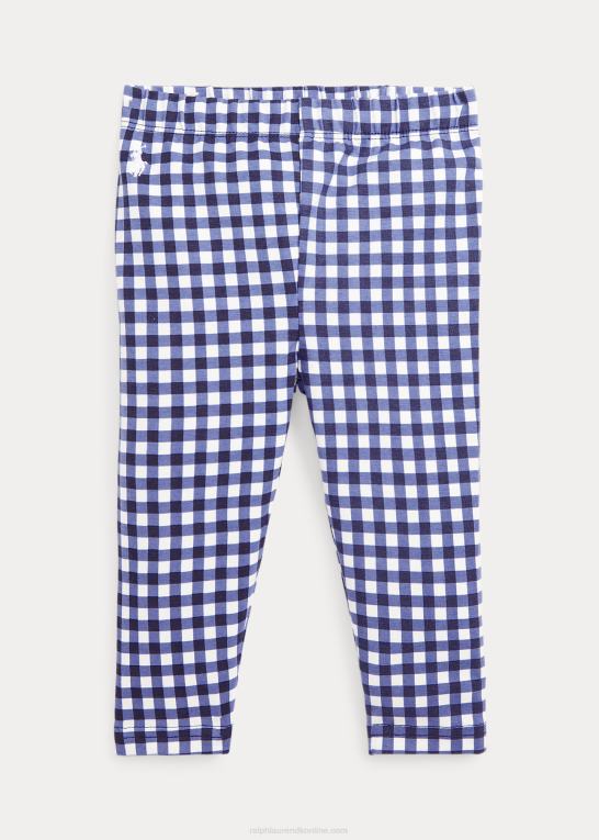 blå gingham baby Ralph Lauren gingham stretch jersey legging Z426B8293