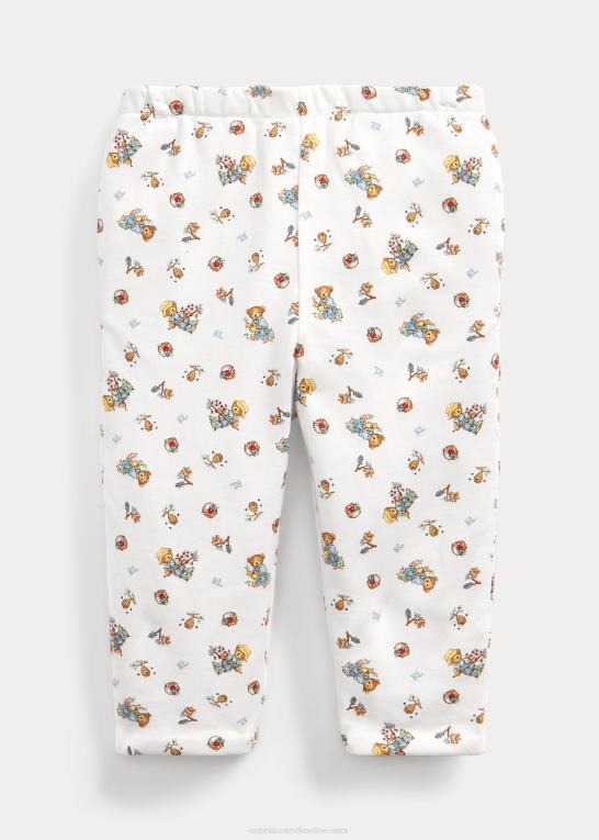 dreng havebjørn/blå seddel baby Ralph Lauren polobjørn vendbare bomuldsbukser Z426B7966
